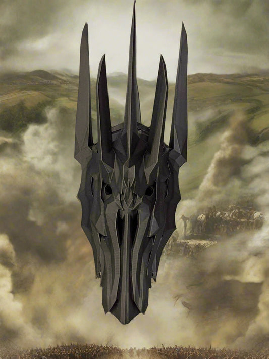 3D Printed Lord Of The Rings Sauron Head