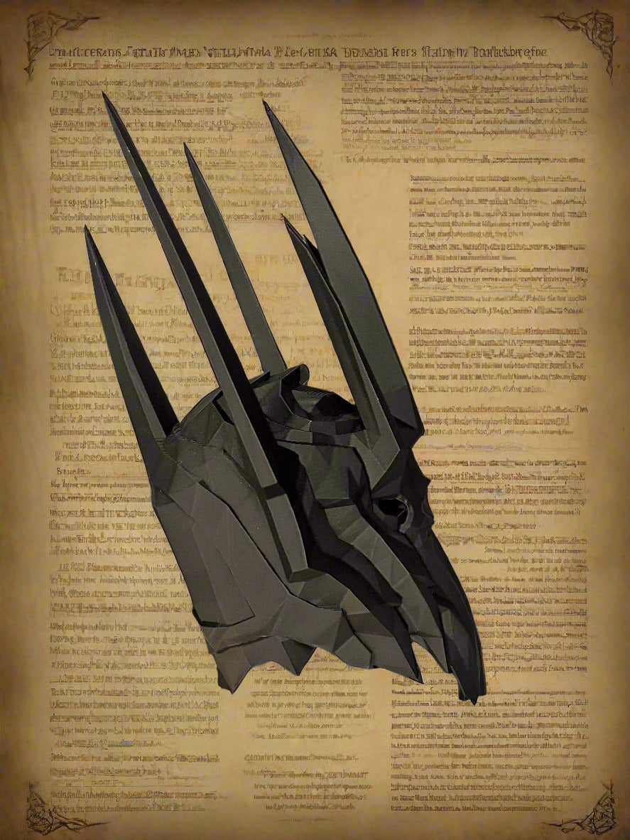3D Printed Lord Of The Rings Sauron Head