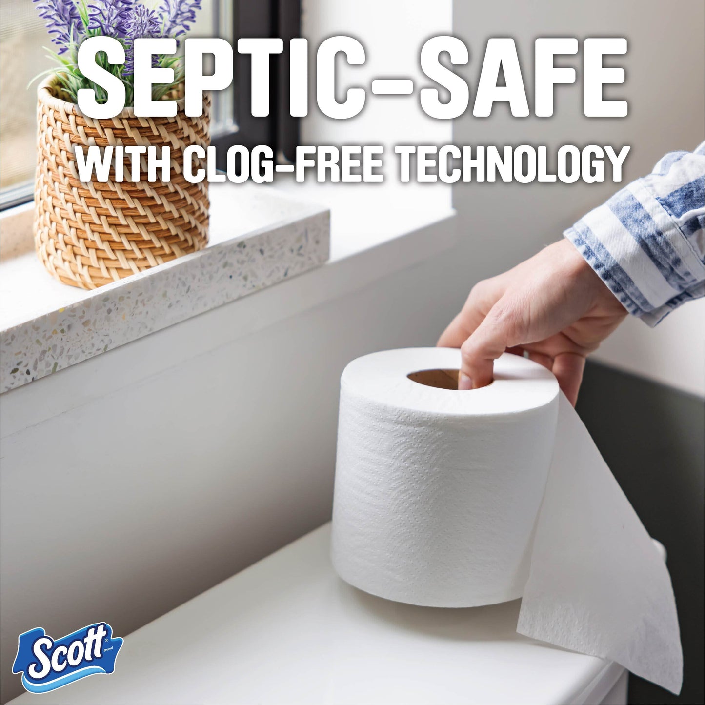 Scott 1,000 Toilet Paper, 1 Roll, 1,000 Sheets per Roll (1,000 Total)