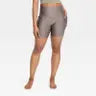 Women's Effortless Support High-Rise Pocketed Bike Shorts 6" - All In Motion™ Taupe L