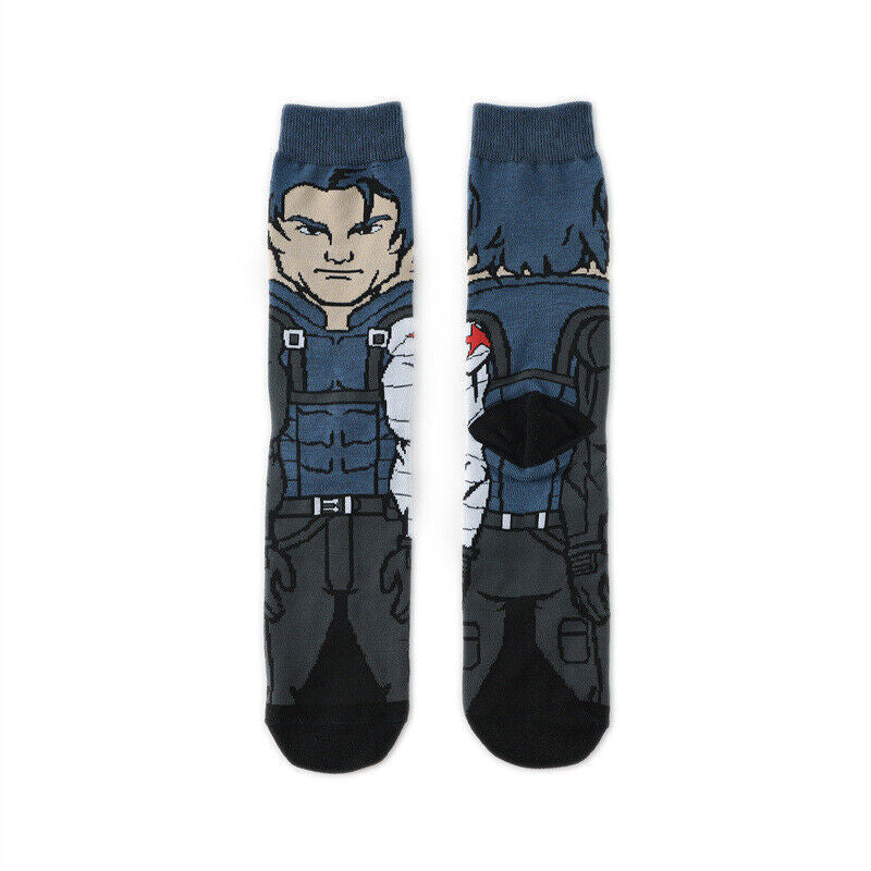 Gothic Cartoon Print Socks