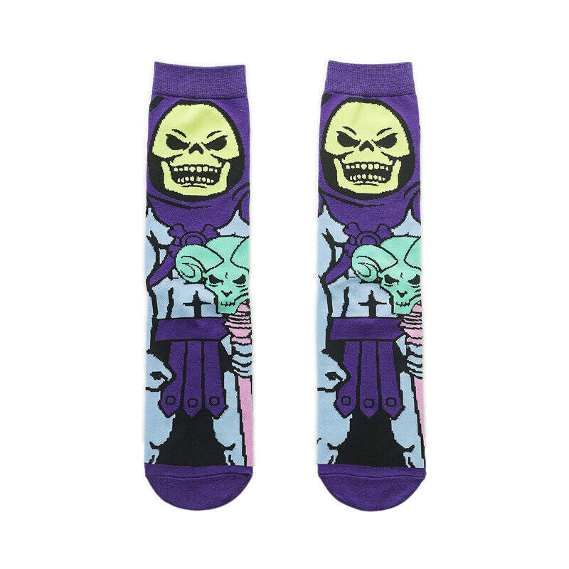 Gothic Cartoon Print Socks