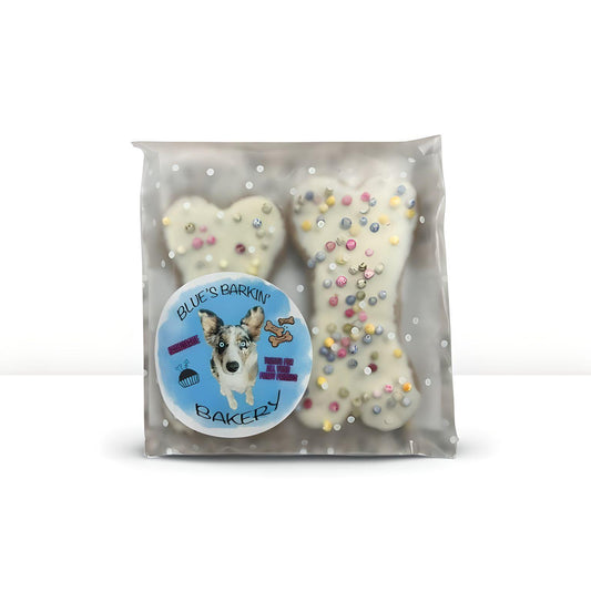 Blue's Barkin' Bakery Peanut Butter Cookies with Icing/Sprinkles or Coconut