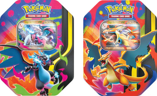Pokémon - Mega Charizard Tin (1 Tin per Order) - Styles May Vary