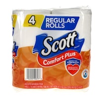 Scott Comfort Plus 1-Ply Bathroom Tissue, 4-ct. Pack